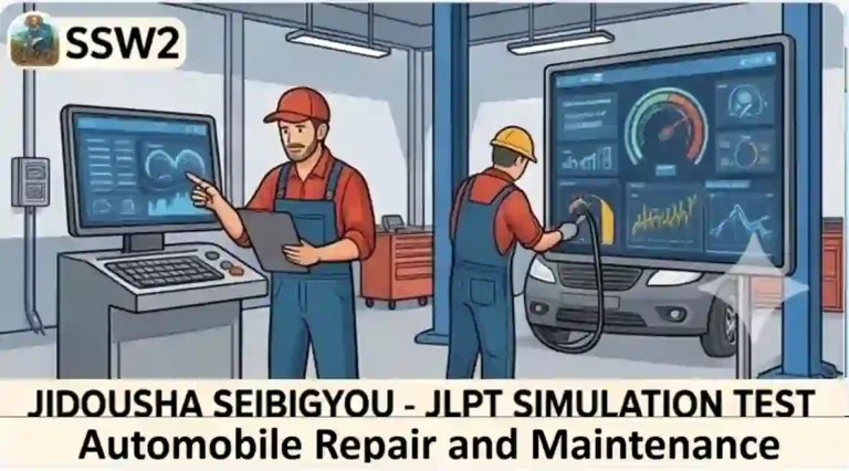 🇬🇧 Jidousha Seibigyou ( English ) – JLPT SIMULATION TEST