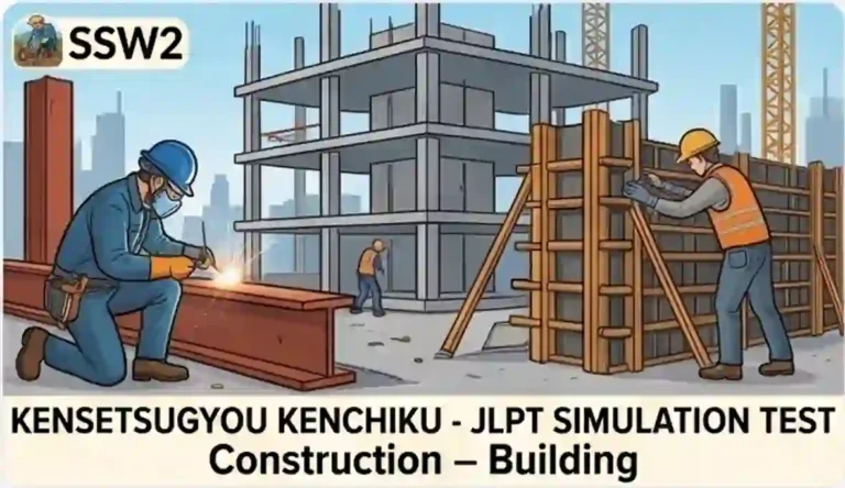 🇬🇧 Kensetsugyou Kenchiku ( English ) – JLPT SIMULATION TEST