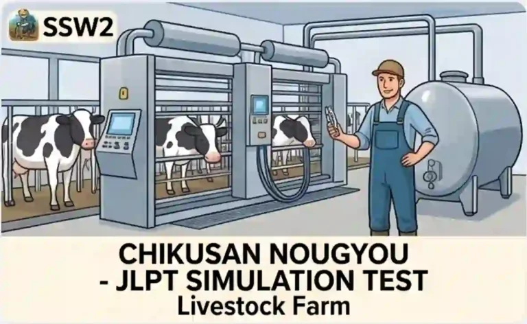 🇬🇧 Chikusan Nougyou (english) – JLPT SIMULATION TEST