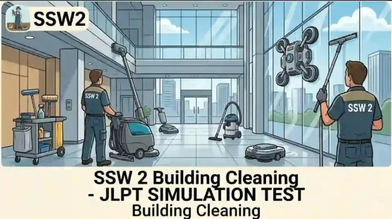 🇬🇧 SSW 2 Building Cleaning ( English ) Courses -JLPT Simulation Test